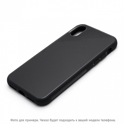 Чехол для iPhone X, XS гибридный Devia Glass черный