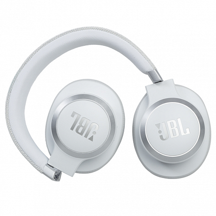 Наушники беспроводные Bluetooth JBL Live 660NC полноразмерные с микрофоном и активным шумоподавлением белые