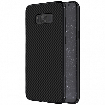 Чехол для Samsung Galaxy S8+ G955F карбоновый Synthetic Fiber Nillkin черный