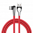Кабель USB - MicroUSB для зарядки 2 м 1.5А плетеный с угловым штекером Baseus Sharp-bird красный