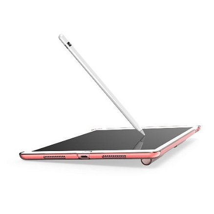 Чехол для iPad Pro 9.7 на заднюю крышку с держателем для Apple Pencil SwitchEasy CoverBuddy красный полупрозрачный