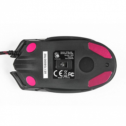 Мышь проводная USB оптическая A4Tech Bloody Q80 8 кнопок 3200 dpi игровая черная