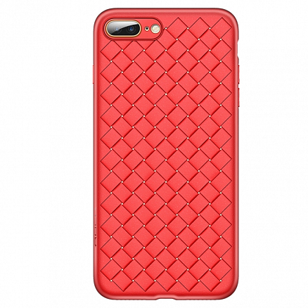Чехол для iPhone 7 Plus, 8 Plus гелевый ультратонкий Rock Ultrathin Weave красный