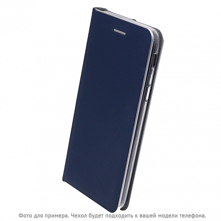 Чехол для Samsung Galaxy J6 кожаный - книжка GreenGo Smart Venus темно-синий