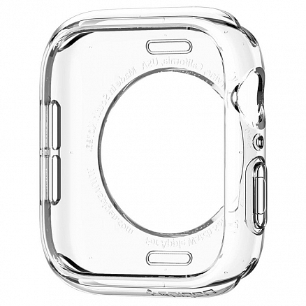 Чехол для Apple Watch 44 мм гелевый Spigen Liquid Crystal прозрачный