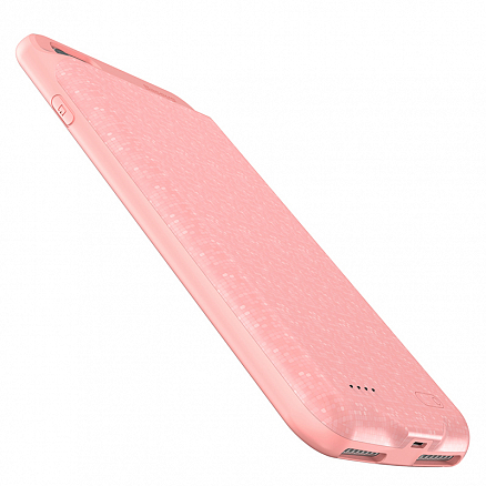 Чехол-аккумулятор для iPhone 7 Plus, 8 Plus Baseus Plaid 3650mAh розовый