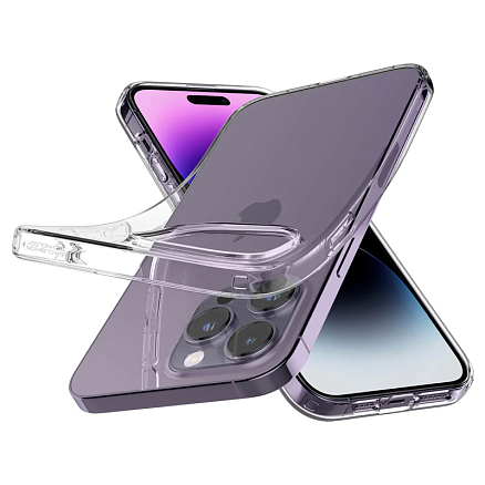Чехол для iPhone 14 Pro гелевый ультратонкий Spigen Liquid Crystal прозрачный