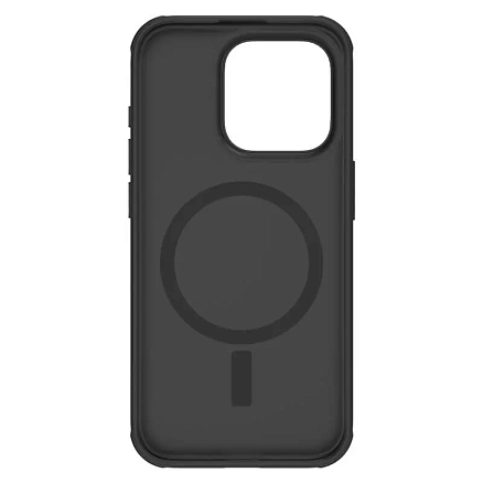 Чехол для iPhone 15 Pro гибридный Nillkin Super Frosted Shield Pro MagSafe черный