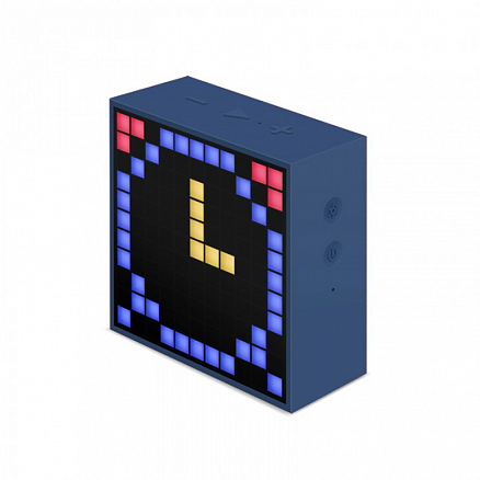 Портативная колонка Divoom Timebox mini с диодным дисплеем синяя