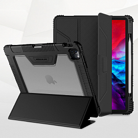 Чехол для iPad Pro 12.9 2018, 2020 гибридный Nillkin Bumper черный