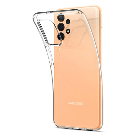 Чехол для Samsung Galaxy A13 4G гелевый ультратонкий Spigen Liquid Crystal прозрачный