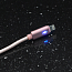 Кабель USB - Lightning для зарядки iPhone 2 м 2.1А плетеный Joyroom S-Q4 розовое золото