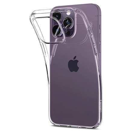 Чехол для iPhone 14 Pro Max гелевый ультратонкий Spigen Liquid Crystal прозрачный