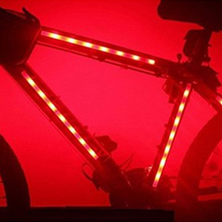 Подсветка на раму велосипеда светодиодная HZ-2012 красная