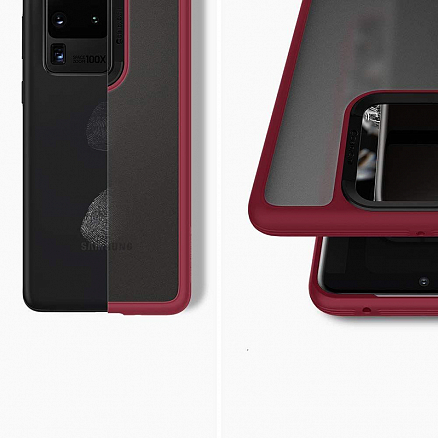 Чехол для Samsung Galaxy S20 Ultra гибридный Spigen Сyrill Color Brick бордовый