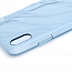 Чехол для iPhone X, XS гелевый ультратонкий Baseus Water прозрачный голубой