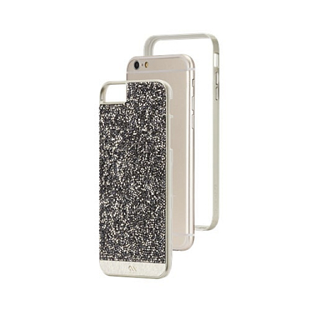 Чехол для iPhone 6 Plus, 6S Plus пластиковый с кристаллами Case-mate (США) Brilliance золотистый