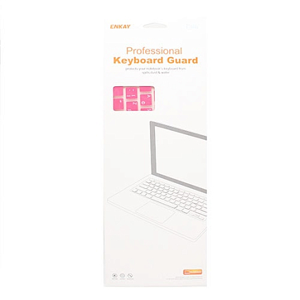 Накладка на клавиатуру силиконовая Apple MacBook Air, MacBook Pro (русские буквы) розовая