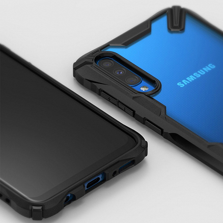 Чехол для Samsung Galaxy A70 гибридный Ringke Fusion X синий