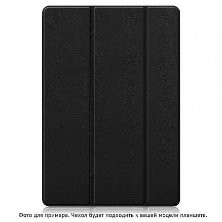Чехол для Samsung Galaxy Tab S7 Plus 12.4 T970, T975, S8 Plus 12.4 кожаный Nova-09 черный