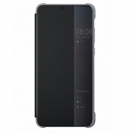 Чехол для Huawei P20 Pro книжка оригинальный Smart View Flip Cover черный