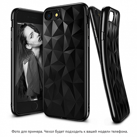 Чехол для Huawei P30 Lite, Honor 20S гелевый GreenGo Geometric черный