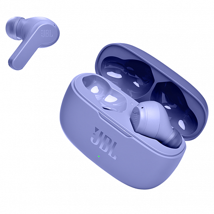 Наушники TWS беспроводные Bluetooth JBL Wave 200 вакуумные с микрофоном фиолетовые