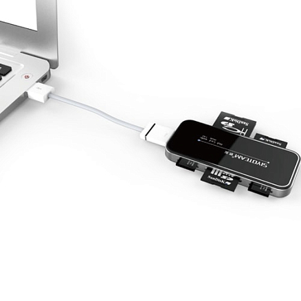Картридер все-в-одном USB внешний для всех типов карт памяти Siyoteam SY-631