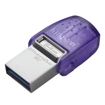 Флешка Kingston DataTraveler microDuo 3С 64Gb два разъема Type-C и USB 3.2