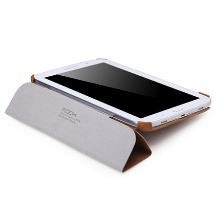 Чехол для Samsung Galaxy Note 8.0 N5110 кожаный Rock серии Texture, кофейный