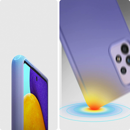 Чехол для Samsung Galaxy A52, A52s пластиковый тонкий Spigen Thin Fit фиолетовый