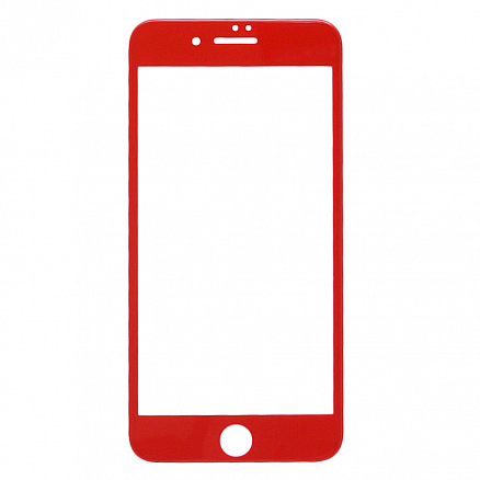 Защитное стекло для iPhone 7, 8 на весь экран противоударное Remax Caesar 3D красное