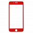 Защитное стекло для iPhone 7, 8 на весь экран противоударное Remax Caesar 3D красное