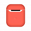 Чехол для наушников AirPods 2 силиконовый оранжевый