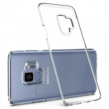 Чехол для Samsung Galaxy S9 пластиковый тонкий Spigen SGP Thin Fit прозрачный