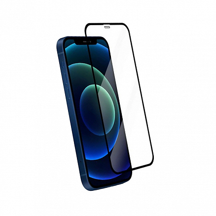 Защитное стекло для iPhone 12 Mini на весь экран противоударное CASE 3D Rubber черное