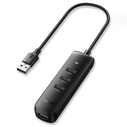 USB 3.0 HUB (разветвитель) на 4 порта Ugreen CM416 длина 25 см черный