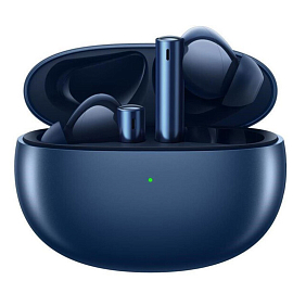 Наушники TWS беспроводные Bluetooth Realme Buds Air 3 вакуумные с микрофоном и активным шумоподавлением синие