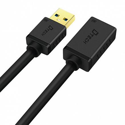 Кабель-удлинитель USB 3.0 (папа - мама) длина 1 м Dtech CU0302