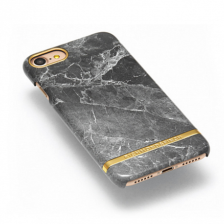 Чехол для iPhone 7, 8 премиум-класса Richmond & Finch Marble Glossy серый
