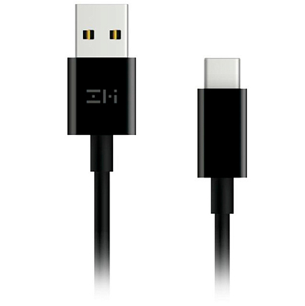 Кабель Type-C - USB 3.0 для зарядки длина 1 м 3A ZMI AL701 (быстрая зарядка QC 3.0) черный