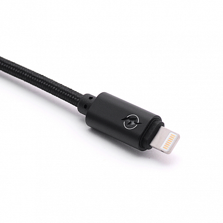 Кабель USB - Lightning для зарядки iPhone 2 м 2.1А плетеный Joyroom S-Q4 черный
