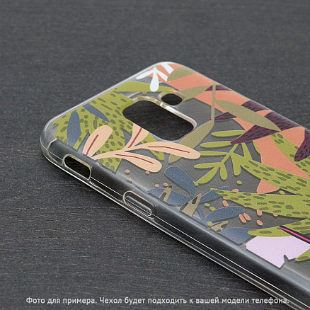 Чехол для Samsung Galaxy A6 (2018) гелевый GreenGo Autumn Colored прозрачный
