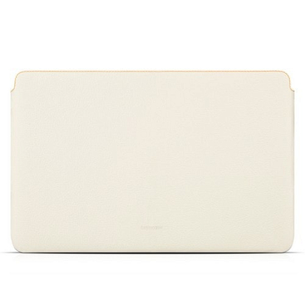 Чехол для Apple MacBook Air 11 A1465 дюймов из натуральной кожи - футляр Beyza Zero белый