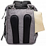Рюкзак (сумка) Ankommling LD47 для мамы с мини кроваткой и отделением для бутылочек серый