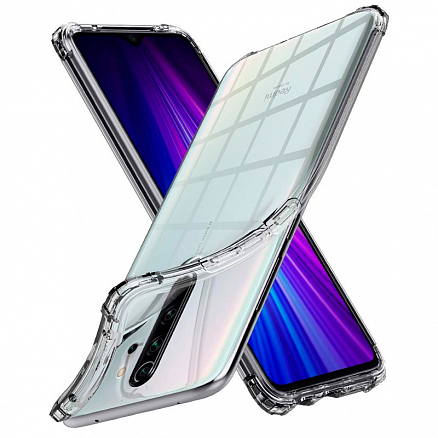 Чехол для Xiaomi Redmi Note 8 Pro гибридный Spigen SGP Crystal Shell прозрачный