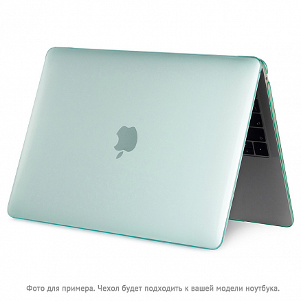 Чехол для Apple MacBook Pro 13 Touch Bar A1706, A1989, A2159, A2251, A2289, A2338, Pro 13 A1708 пластиковый глянцевый DDC Crystal Shell зеленый