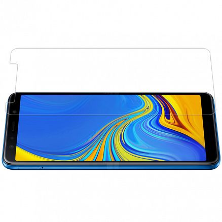 Защитное стекло для Samsung Galaxy A7 (2018) на экран противоударное Nillkin H