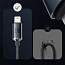 Кабель USB - Lightning для зарядки iPhone 2 м 2.4А плетеный Baseus Crystal Shine черный