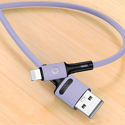 Кабель USB - Lightning для зарядки iPhone 1 м 2А Usams U52 фиолетовый